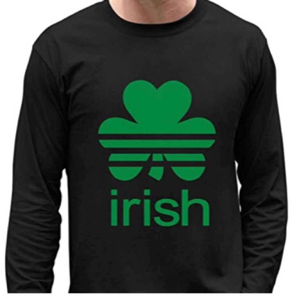 NEVER WORN BLACK LONG SLEEVE IRISH SHIRT UNISEX